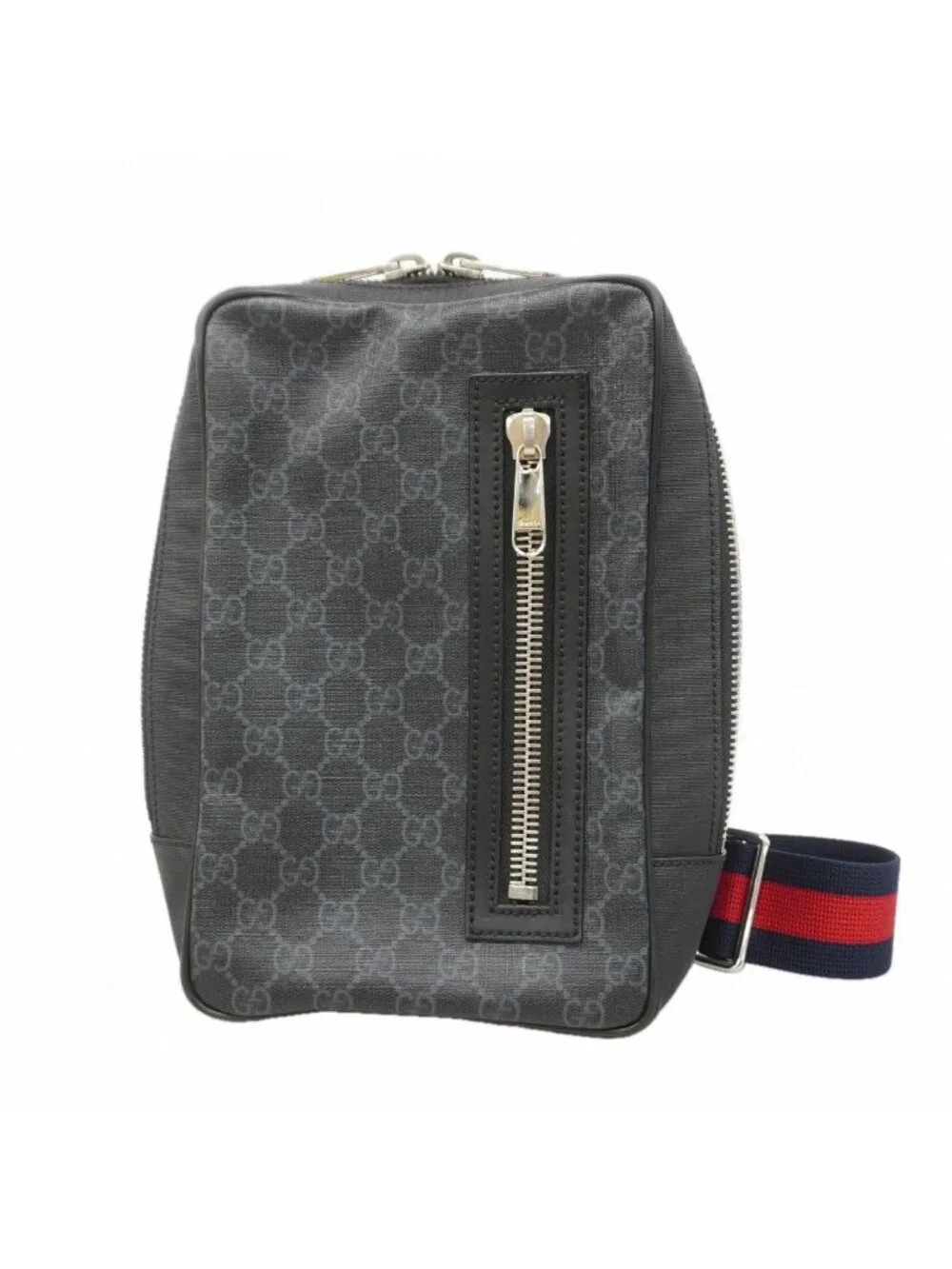 Gucci Belt Bag GG Supreme Black Silver
